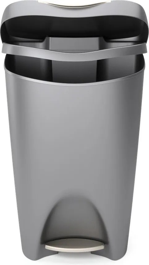 Bidone in plastica grigio 50 l Brim - Umbra