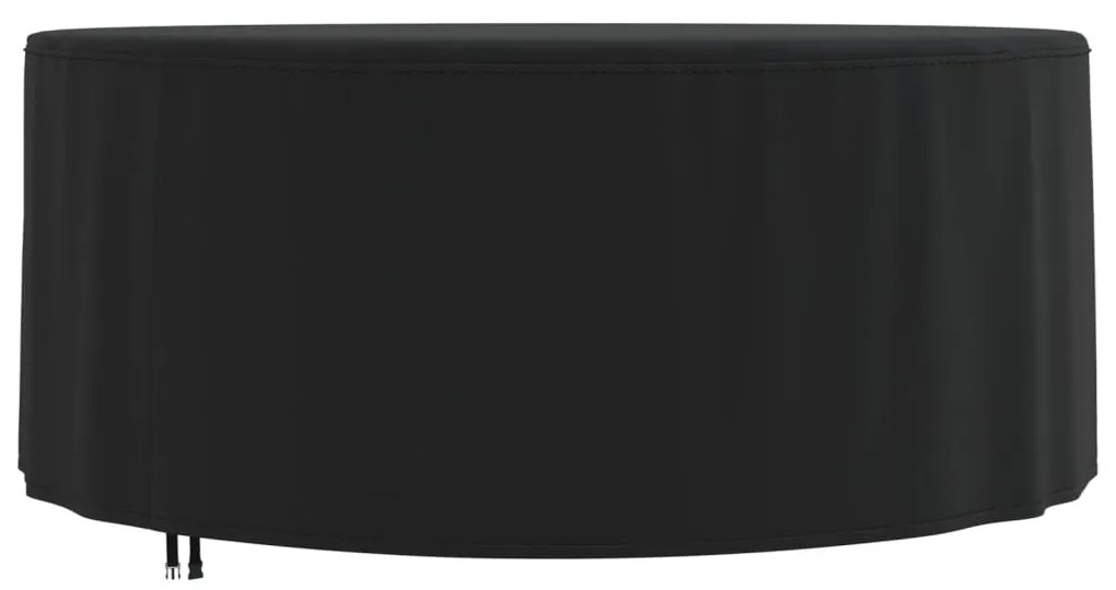 Copertura Mobili Giardino Rotonda Nera Ø 182x71 Cm 420d Oxford /