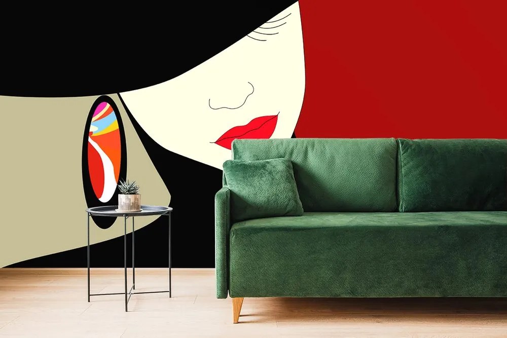 Carta da parati – Nobildonna con cappello
