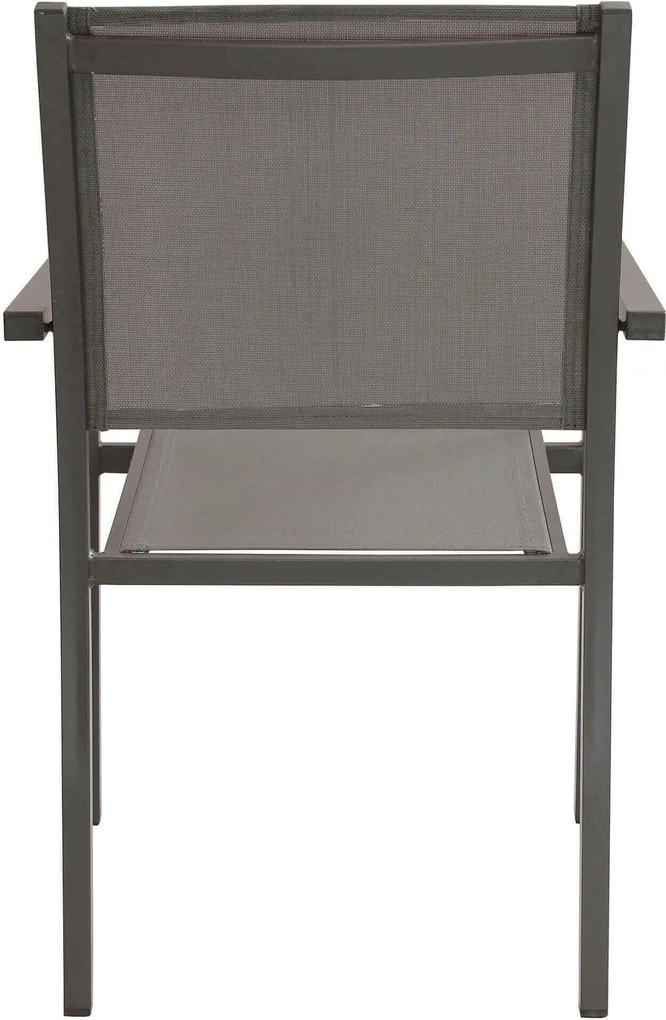 DEXTER - set tavolo in alluminio cm 200/300 x 100 x 74 h con 10 poltrone Venus