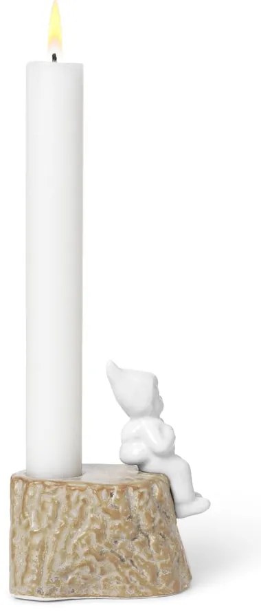 Portacandele natalizio in porcellana e gres, lunghezza 9 cm Christmas Tales - Kähler Design