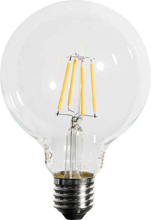 Set di 5 lampadine LED E27 dimmerabili a 3 fasi G95 4W 450 lm 2700K