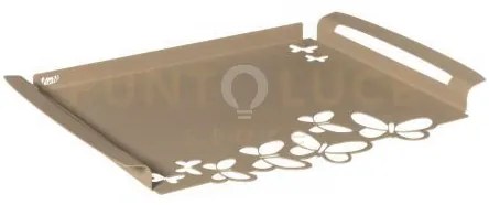 Vassoio piccolo con farfalle butterfly beige