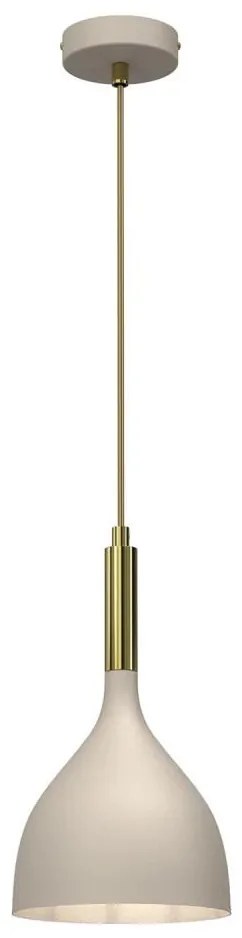 Lampadario a sospensione con filo NOAK 1xE27/15W/230V beige/oro
