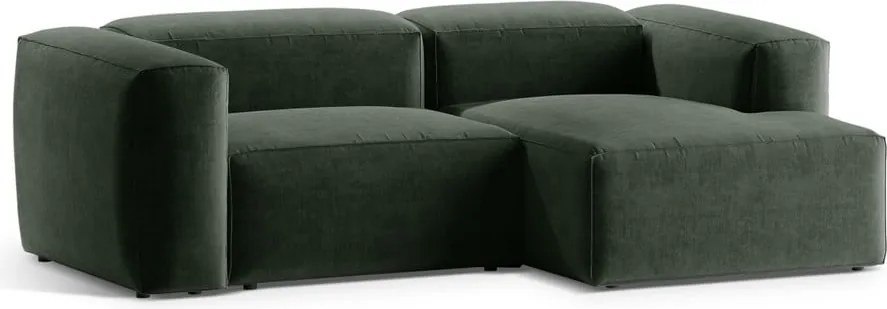 Divano angolare verde (con penisola a destra/con chaise lounge) Bergamo – Cosmopolitan Design