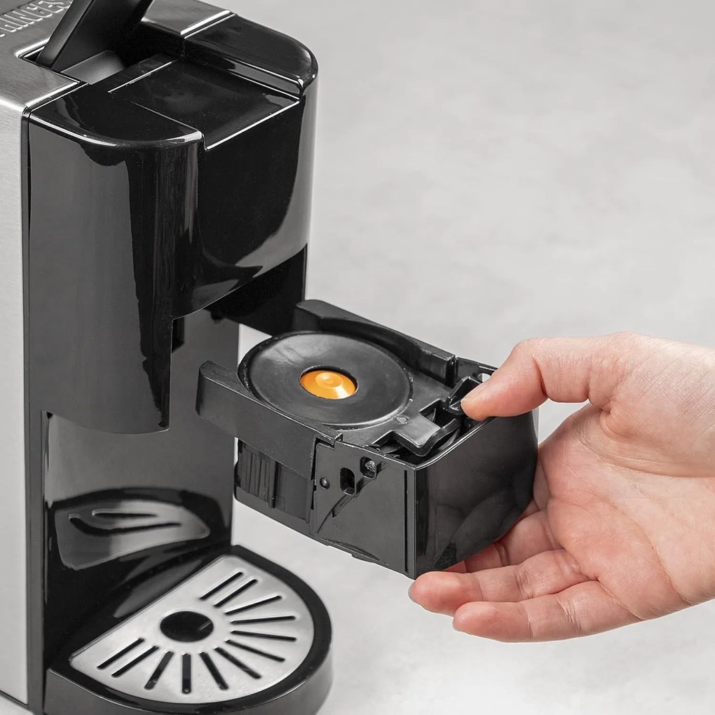 Macchina da caffè Princess 249451, Capsule, 19 bar, 1450W, Argento