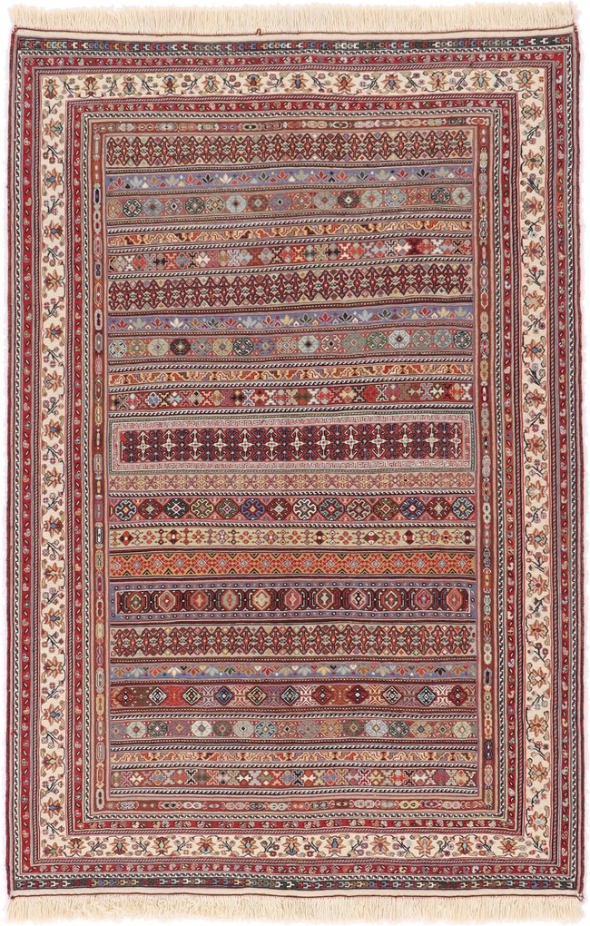 Kilim Tappeto 140 x 200 (Iran) Tessuto A Mano