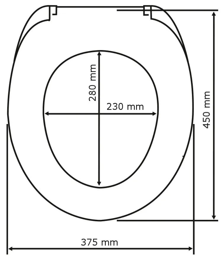 Sedile WC in granito con chiusura facilitata Premium , 45,2 x 37,6 cm Ottana - Wenko