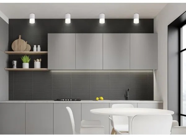 Faretto TUBA 1xGU10/15W/230V grigio/bianco