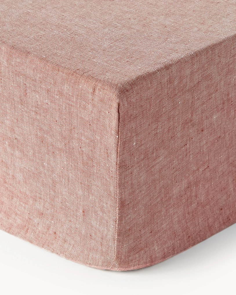 Lenzuolo con angoli boxspring in lino Linna