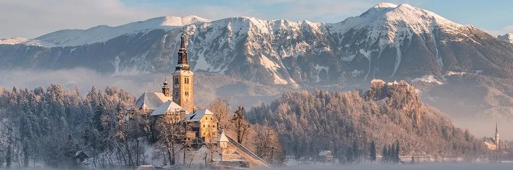 Quadro su tela – Chiesa sul lago Bled in Slovenia