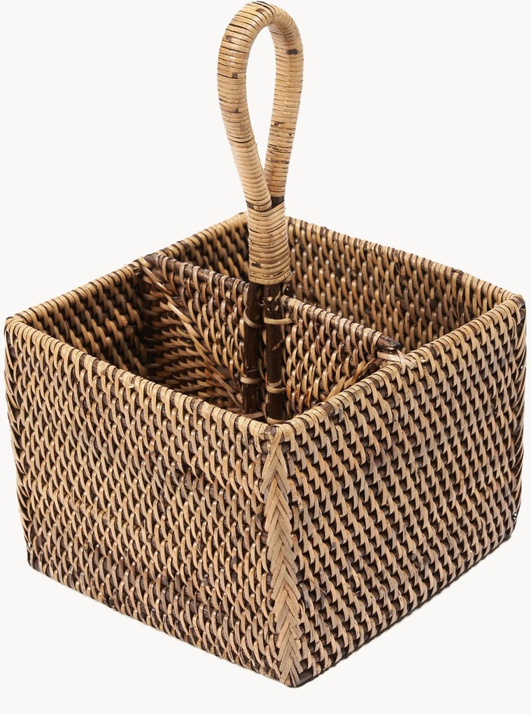 Portaposate in rattan Caddy
