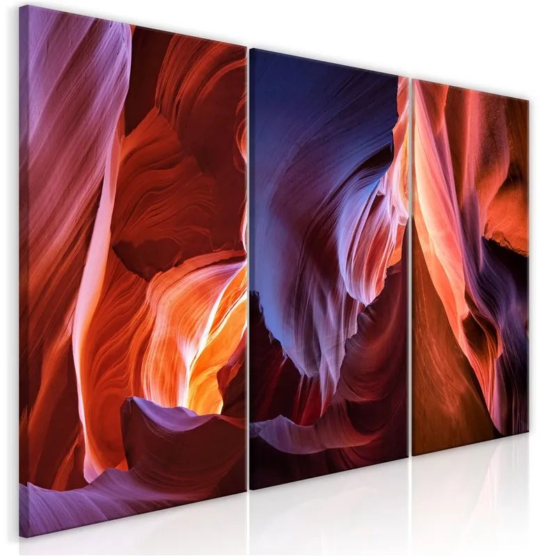 Quadro  Canyons (Collection)  Colore Viola, Dimensioni e Misure 120x60