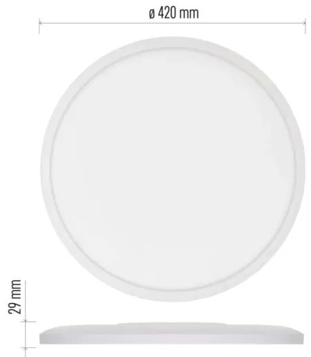 Plafoniera LED FLORI LED/22W/230V 4000K bianco diametro 42 cm