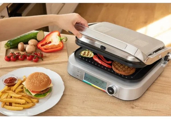 Sencor grill a contatto 2100W/230V cromo opaco