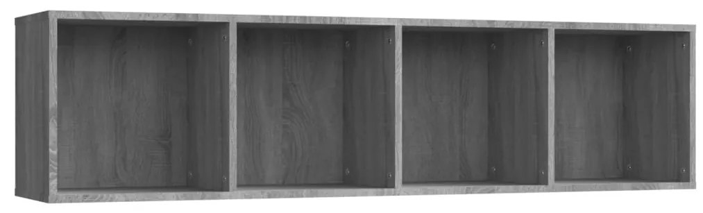 Libreria/Mobile TV Grigio Sonoma 143x30x36 cm Legno Multistrato