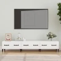 Mobile Porta TV Bianco 150x34,5x30 cm in Legno Multistrato cod mxl 15054