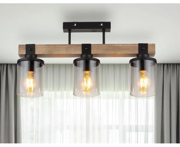 Globo 15555-3D - Lampadario a plafone LILA 3xE27/60W/230V