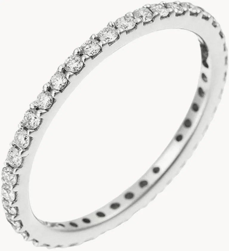 Anello in oro bianco con diamanti Tour Complet Lumineux