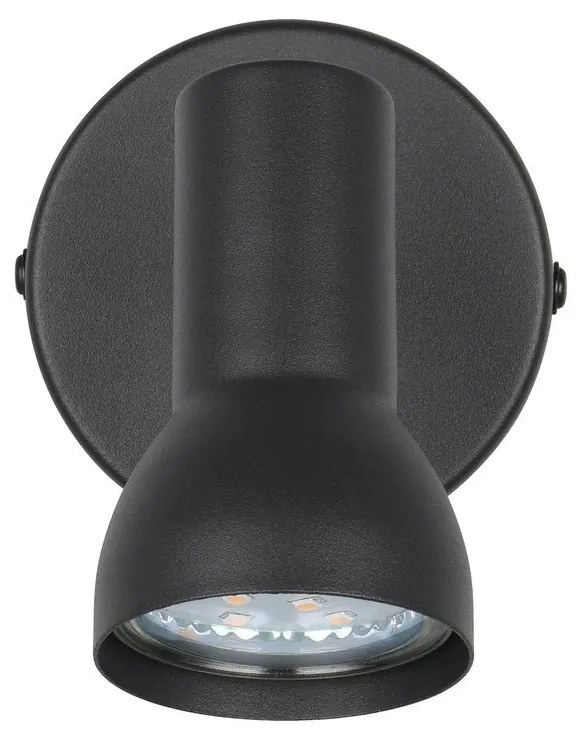 Faretto nero ø 8 cm Cantar – Reality