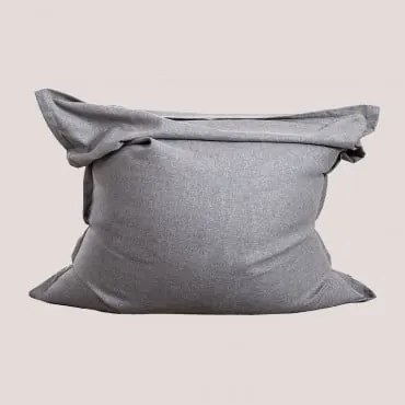 Puff 150x125 Cm In Tela Attus Style Grigio - Sklum