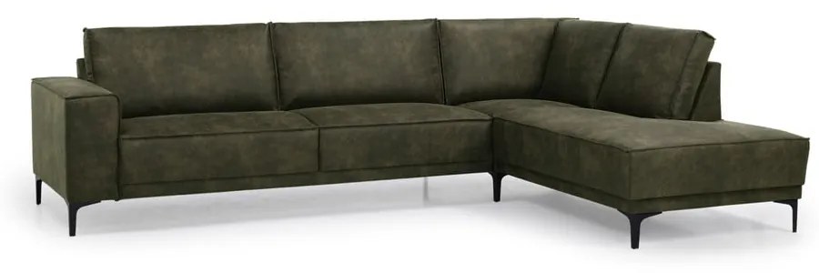 Divano angolare verde in similpelle (angolo destro) Copenhagen - Scandic