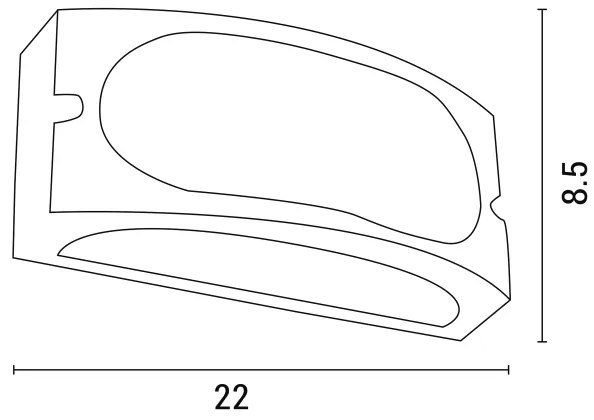 Applique da esterno 1xE27/10W/230V IP54 grigio