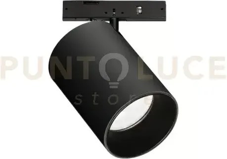 Deva spot nero led cob bridgelux 8 w 30° on-off 750 lm 3000 k d.4,5cm