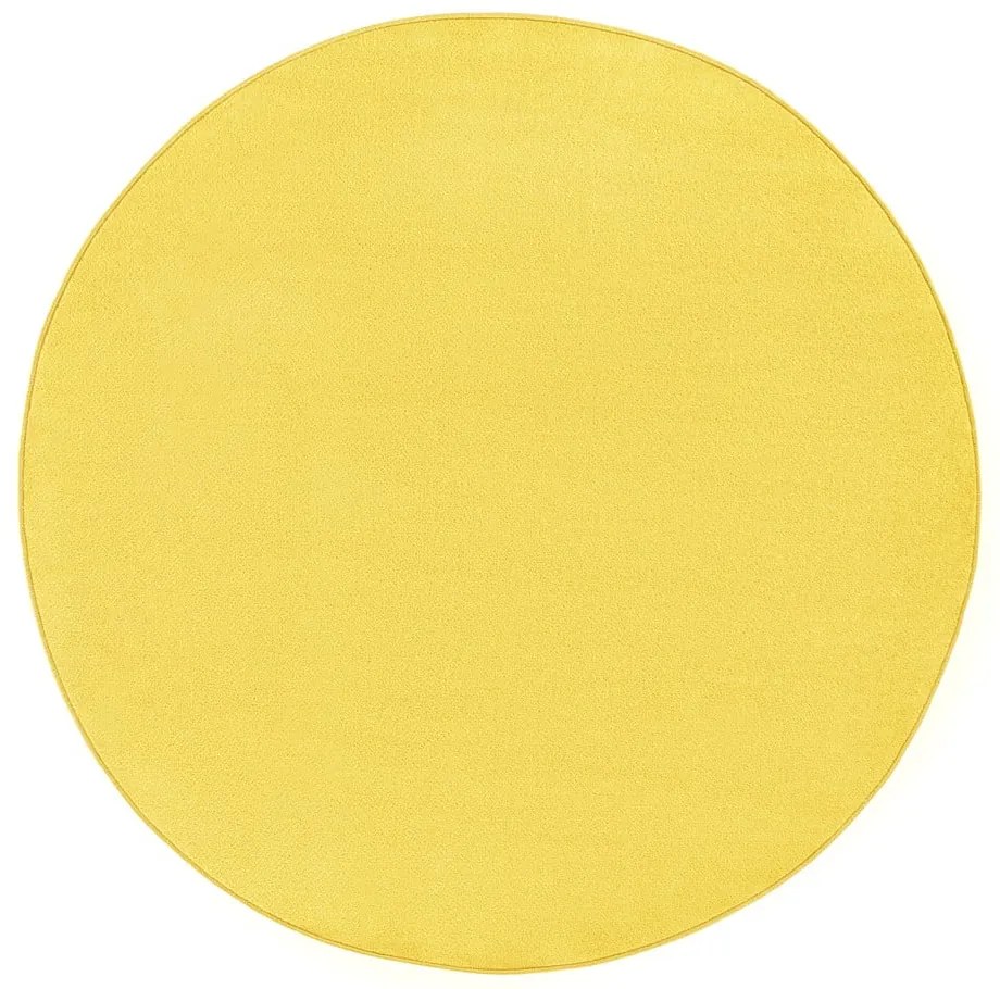 Tappeto rotondo giallo ø 133 cm Fancy - Hanse Home