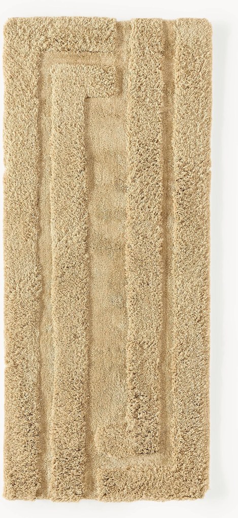 Passatoia soffice a pelo lungo con motivo in rilievo Genève