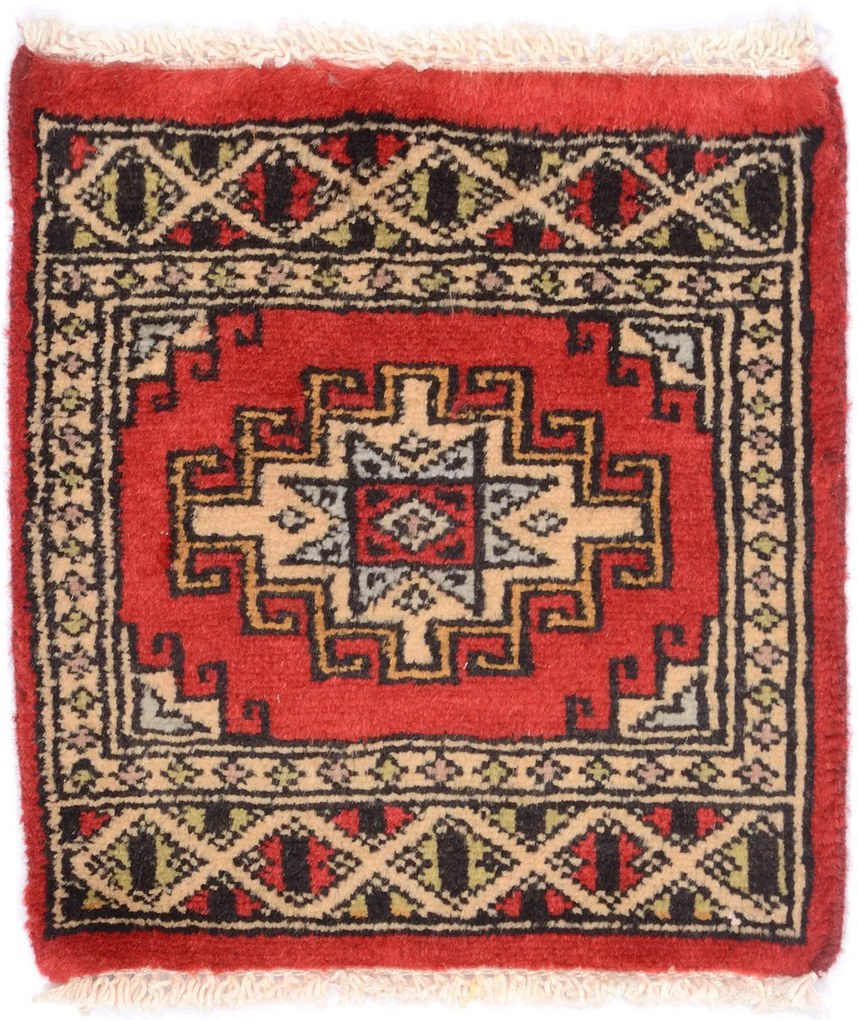 Bokhara Tappeto orientale 30 x 30 (Pakistan) Annodato A Mano