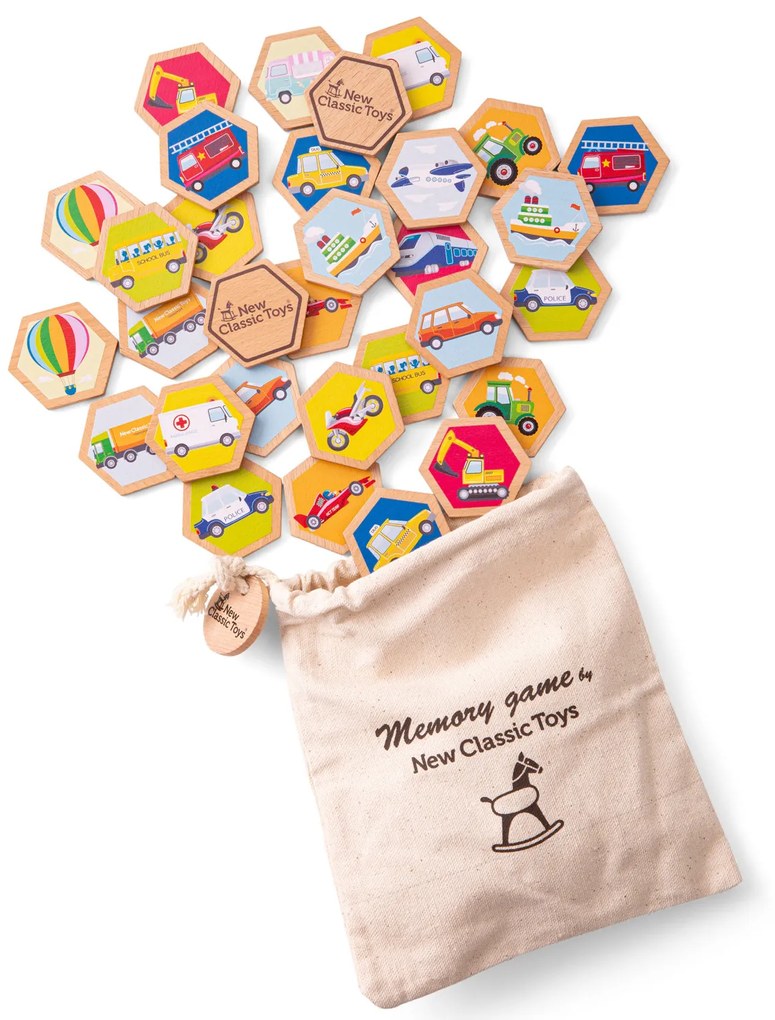 Memory in legno - mezzi di trasporto