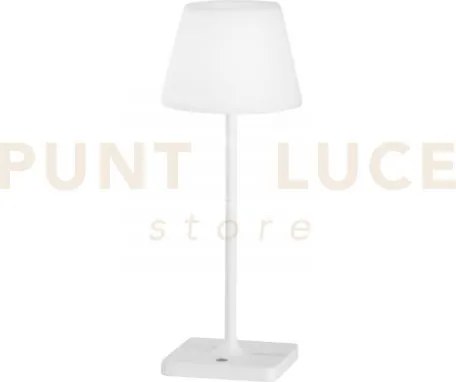 Lampada da tavolo ricaricabile led jammin bianca 2,2w 60lm 3000k di...