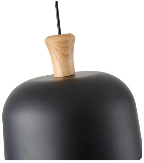 Lampadario a sospensione con filo 1xE27/15W/230V nero diametro 27 cm