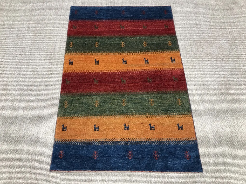 Gabbeh Tappeto persiano 100x150 (Iran) Annodato A Mano