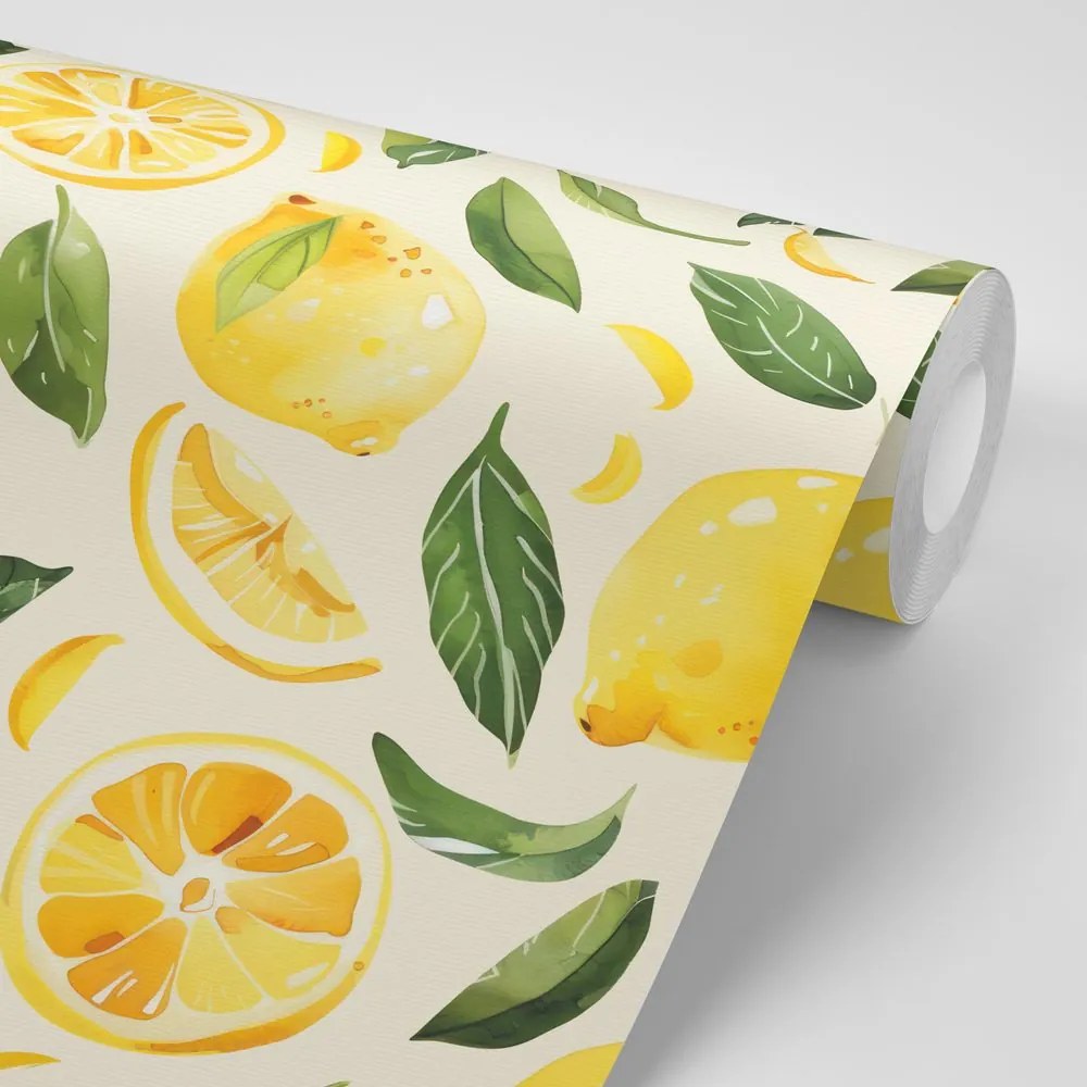 Carta da parati – Limoni freschi