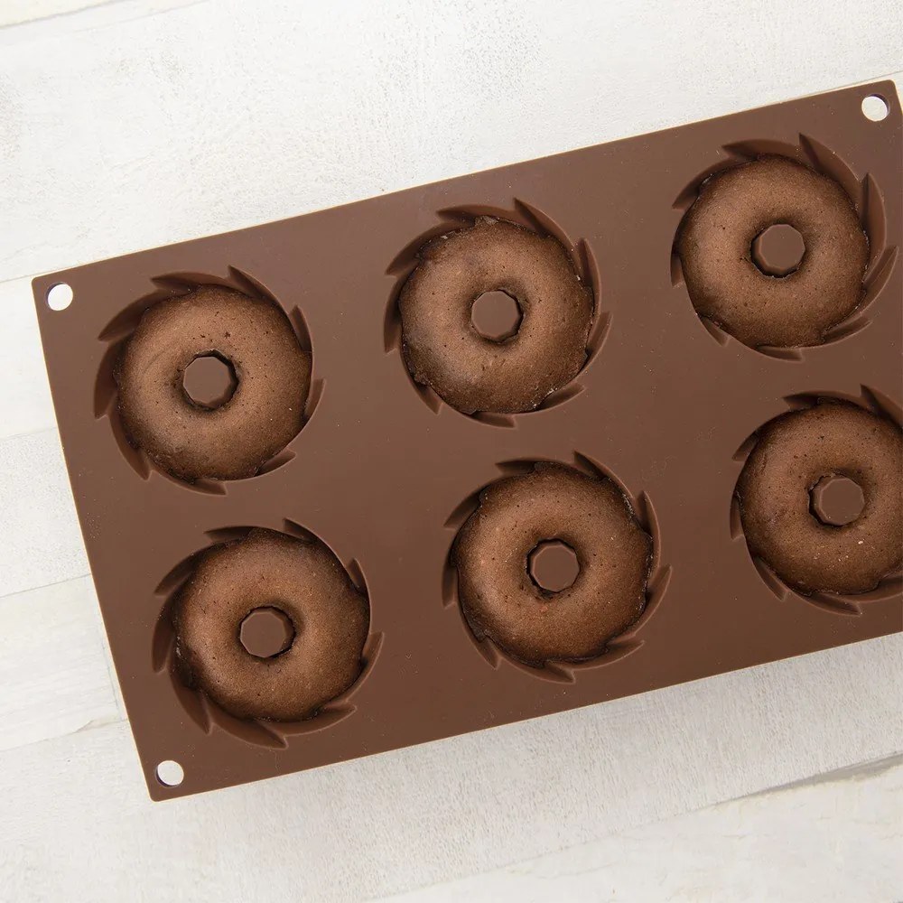 Stampo da forno in silicone per ciambelle 17x28 cm – Orion