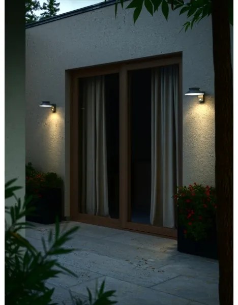 Nordlux - Lampada da parete solare a LED con sensore JUSTINA LED/5W/3,7V IP44