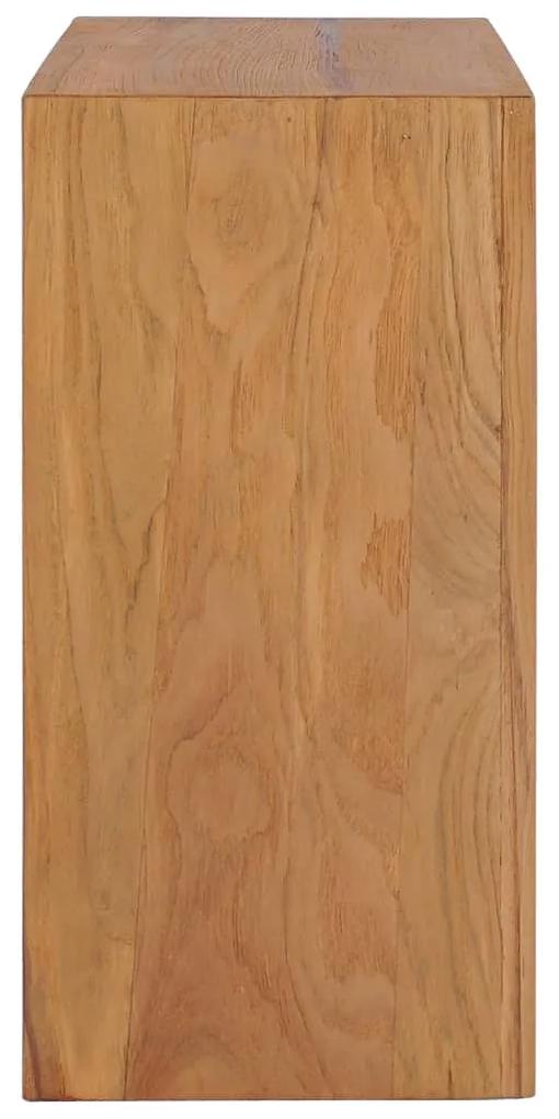 Credenza 80x30x60 cm in legno massello di teak