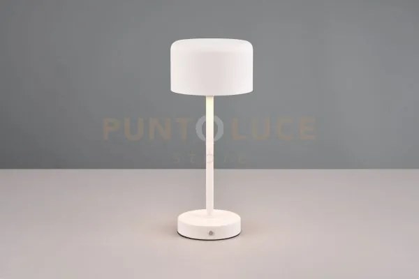 Lampada  jeff ricaricabile metallo bianco r59151131