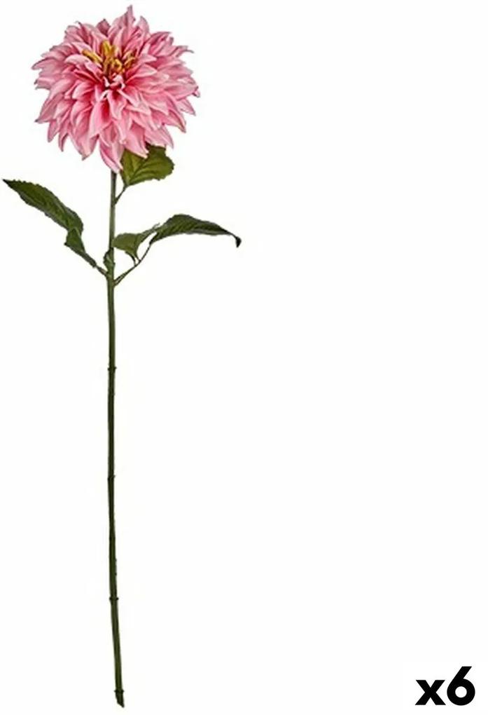 Fiore Decorativo Dalia Rosa 16 x 74 x 16 cm (6 Unità)