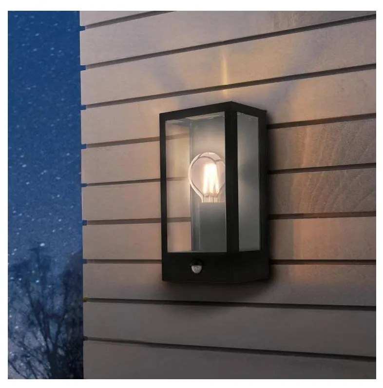 Eglo 99587 - Applique da esterno con sensore ALAMONTE 1xE27/60W/230V IP44