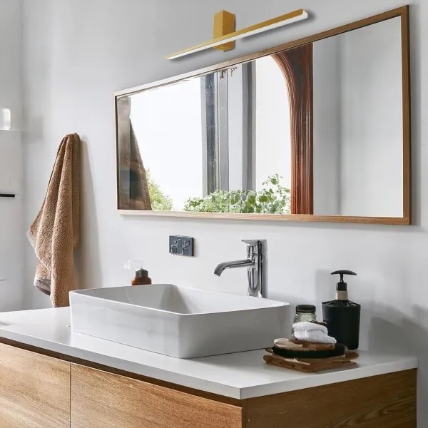 Illuminazione a LED per specchi da bagno ARTEMIS LED/13,8W/230V 4000K 60 cm IP44 oro