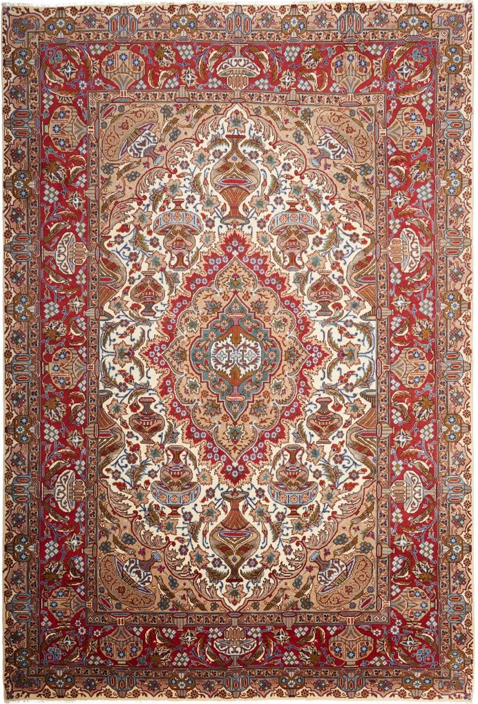 Kashan Tappeto persiano 200x290 Beige (Iran) Annodato A Mano
