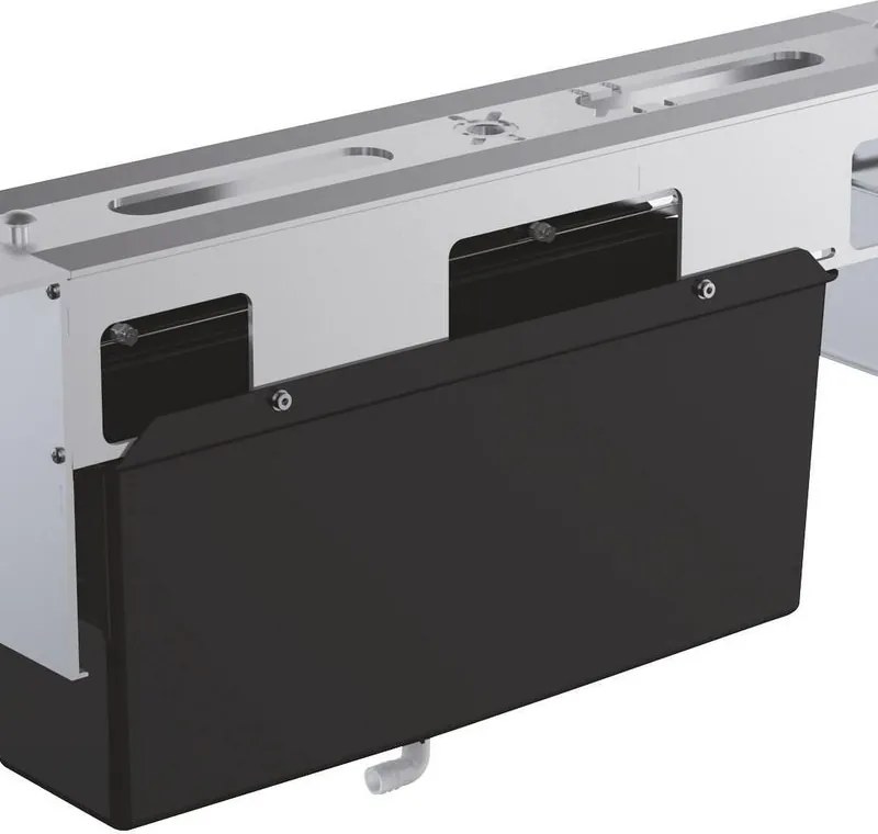 Supporto a parete per doccetta GROHE in abs nero L 79 x H 44 x P 15 cm
