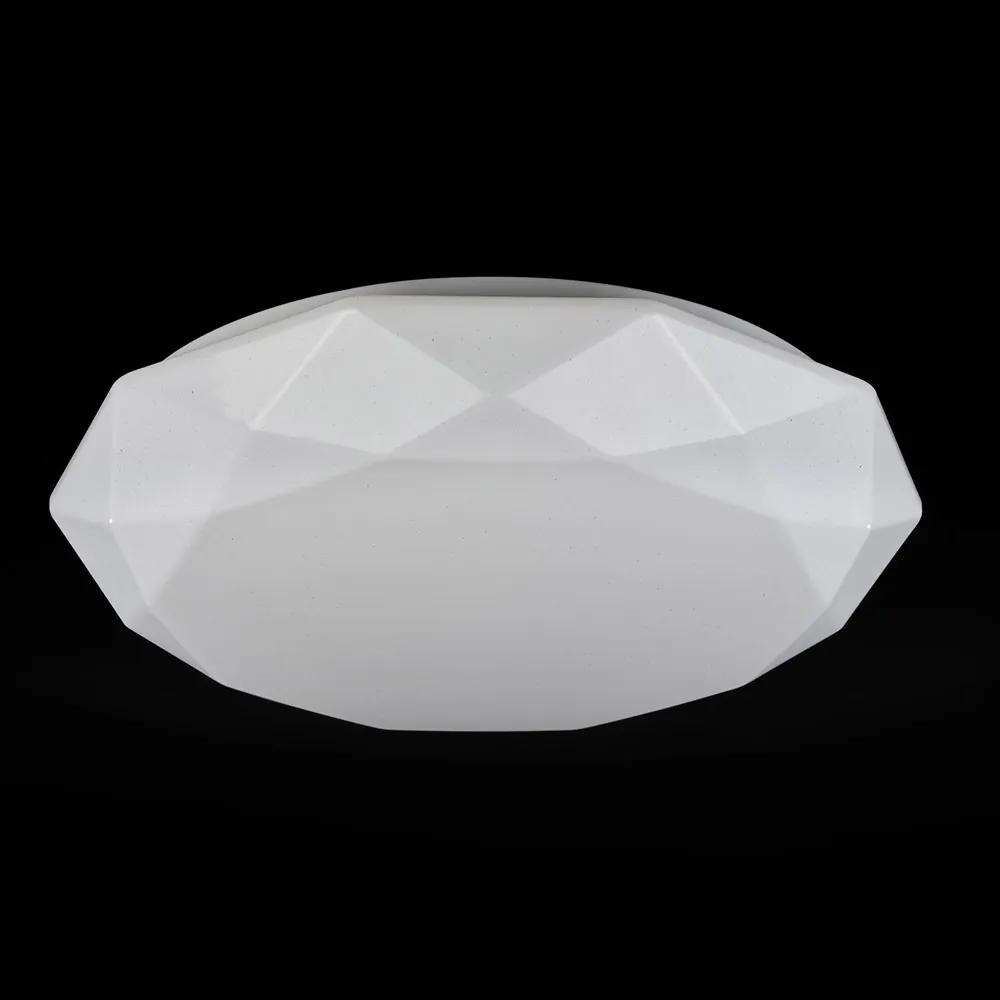 Lampadario A Sospensione Moderno Crystallize Metallo Bianco Acrilico Luci 45W