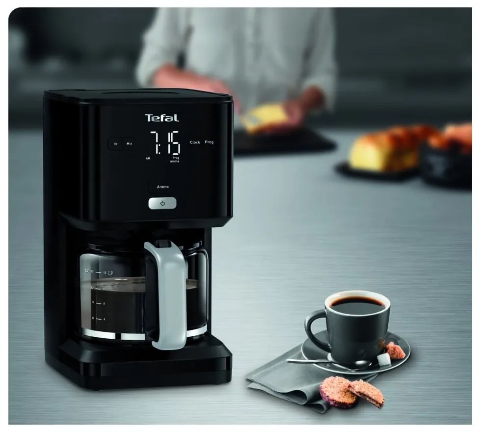 Macchina da caffè con filtro nero Smart'n'light CM600810 - Tefal