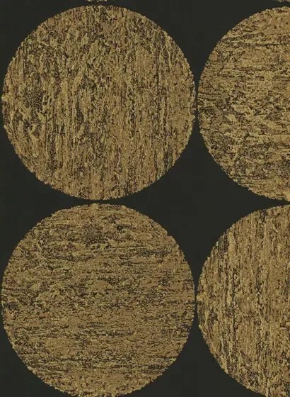 Cole & Son Carta da parati Luna - Schwarz/ Gold
