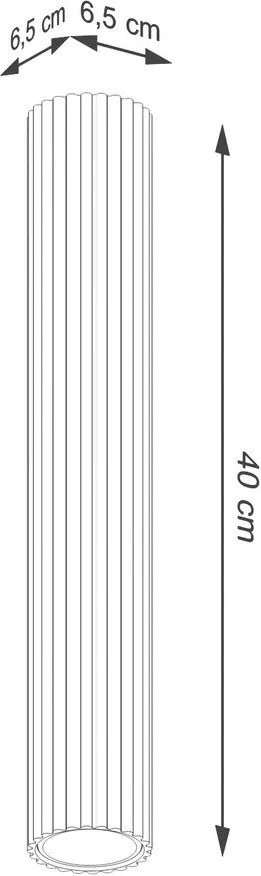 Faretto grigio tortora in metallo Gleam – Sollux