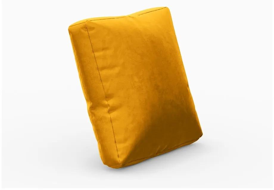Cuscino in velluto giallo per divano componibile Rome Velvet - Cosmopolitan Design
